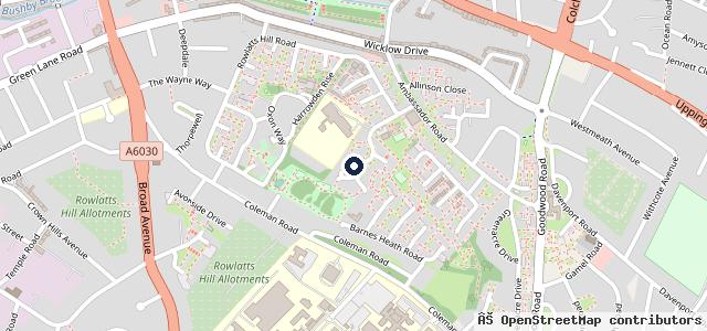 Map showing the location of Nicks Professional Valeting