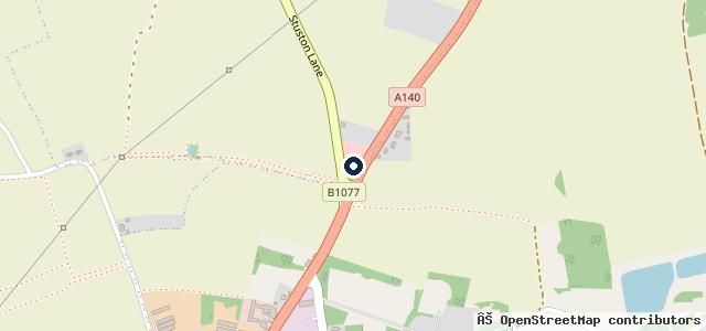 Map showing the location of Devils Handbasin Garage | Diss