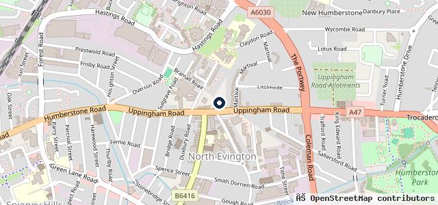 Map showing the location of Abbey Cars & Mot 24/7