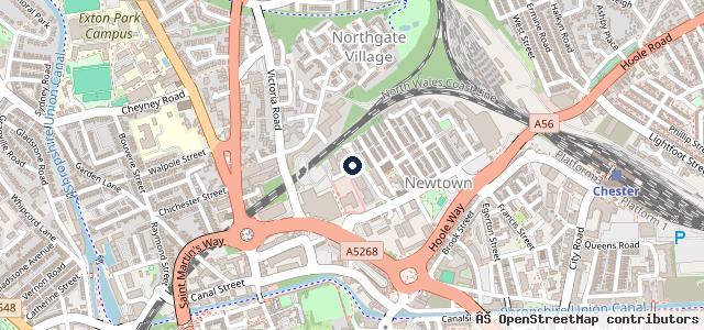 Map showing the location of Hilton Autobody Repairs Ltd
