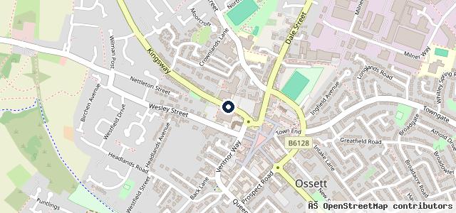 Map showing the location of Gledhill Of Ossett