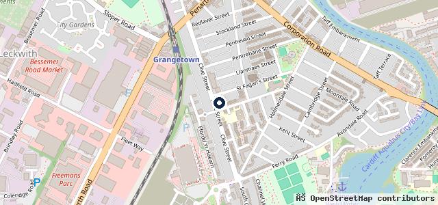 Map showing the location of Grange Service Station
