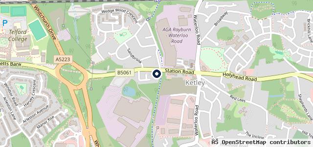 Map showing the location of Halfords Autocentres