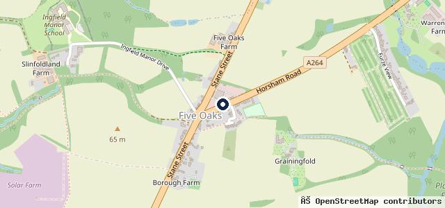Map showing the location of Harwoods Five Oaks Audi