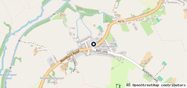 Map showing the location of A&J Ryding Ltd Stocks Garage