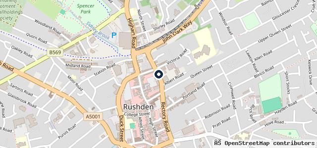 Map showing the location of Autocentre (Rushden) Limited