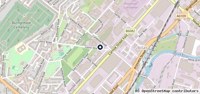 Map showing the location of Alpha MOT & Service Centre LTD