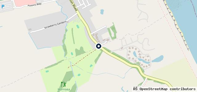 Map showing the location of Hornsea Test & Repair