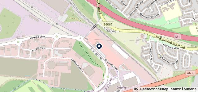 Map showing the location of Big Motoring World - Sheffield