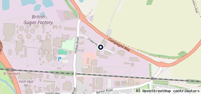 Map showing the location of Anglian Vehicle Services - Car Servicing Bury St Edmunds