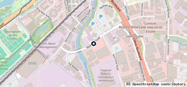 Map showing the location of Vauxhall
