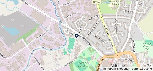 Map showing the location of ATS Euromaster Aldridge