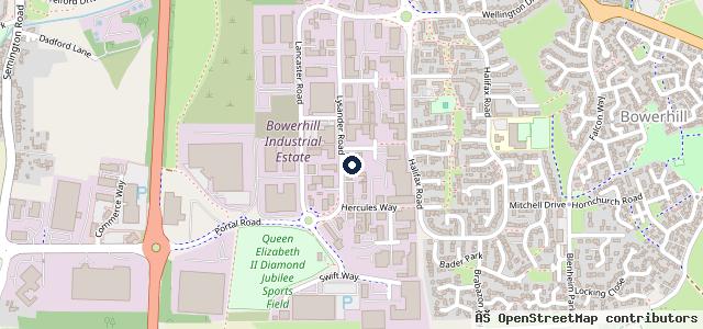 Map showing the location of Audi VW Centre Melksham