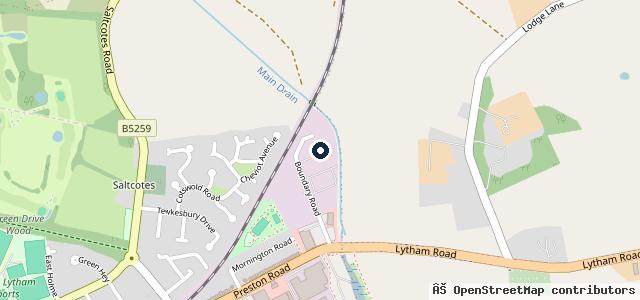 Map showing the location of Auto Body Craft