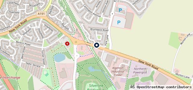 Map showing the location of Vauxhall