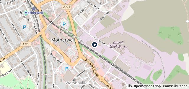 Map showing the location of B and B Commercials