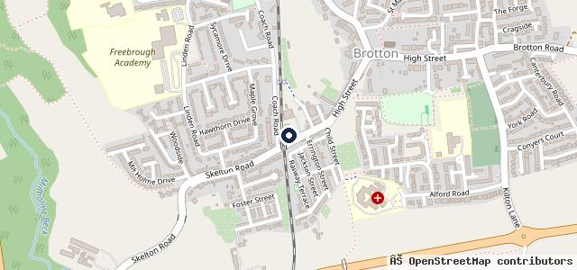 Map showing the location of Kwik Fit - Brotton