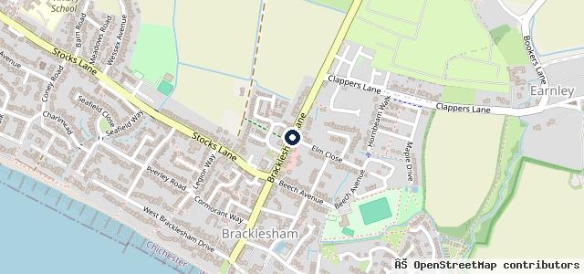 Map showing the location of Bracklesham Garage LTD