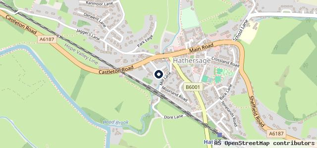 Map showing the location of Barnfield Garage (Hathersage) Ltd