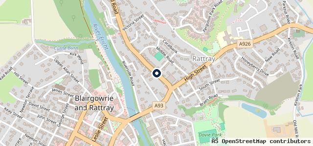 Map showing the location of Balmoral Garage