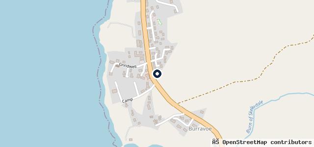 Map showing the location of Brae Garage Shetland Ltd