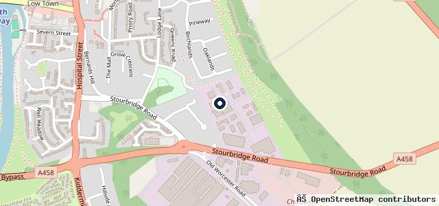 Map showing the location of Bridgnorth Car Clinic