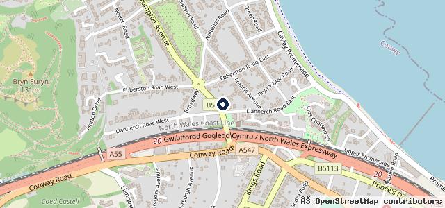 Map showing the location of Brompton Garage