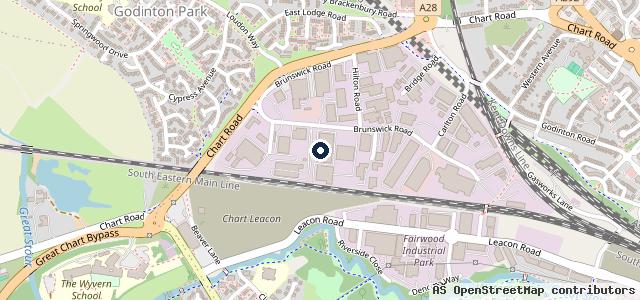 Map showing the location of C & D Autos