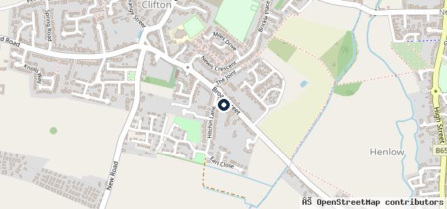 Map showing the location of Clifton Service Station