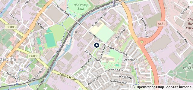 Map showing the location of D S Motors