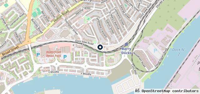 Map showing the location of Hinds Garages