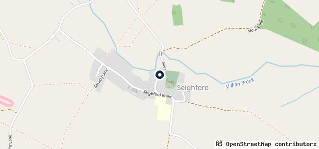 Map showing the location of The Village Garage
