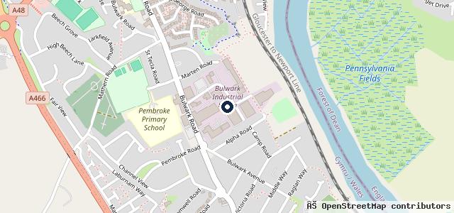 Map showing the location of Dean's Auto Repairs