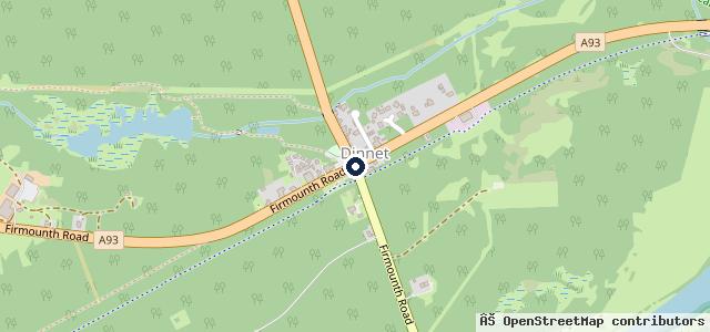 Map showing the location of Dinnet Garage Ltd