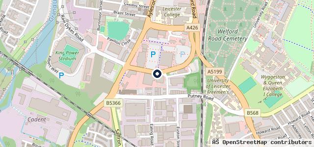 Map showing the location of Vauxhall