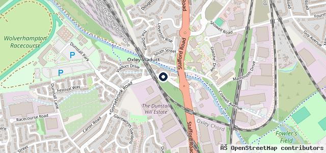 Map showing the location of Dunstall Park Garages Ltd - Bosch Car Service Centre | Wolverhampton