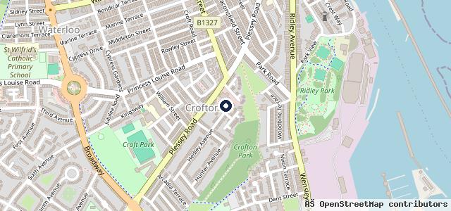 Map showing the location of East Coast Service & Repair Centre (Plessey road garage)