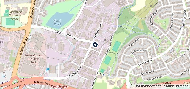 Map showing the location of Fast Fit Poole