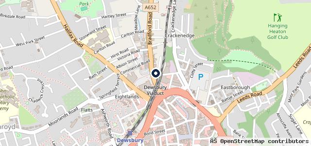 Map showing the location of Dewsbury Safe Tyres M.O.T Service