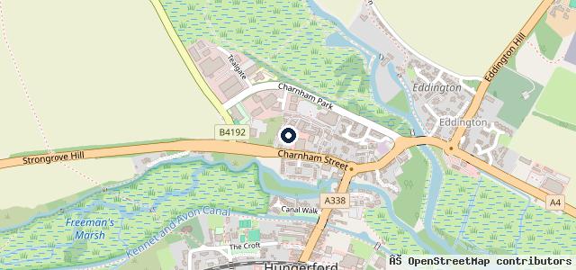 Map showing the location of Kennet Tyre and Mot Centre