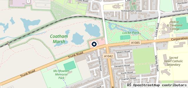 Map showing the location of Fix Auto Redcar