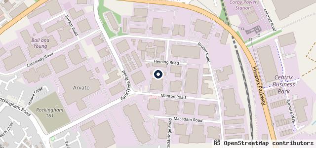 Map showing the location of Corby Precision Auto Centre LTD