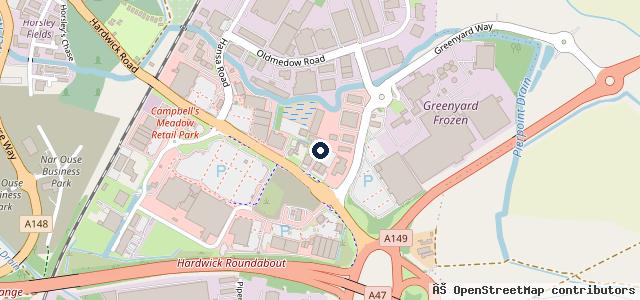 Map showing the location of Formula One Autocentres - King's Lynn