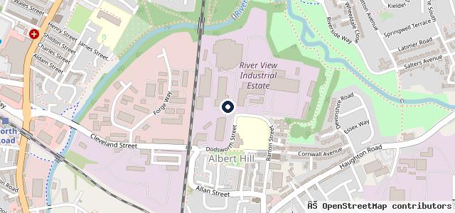 Map showing the location of Mobile Mechanic Darlington