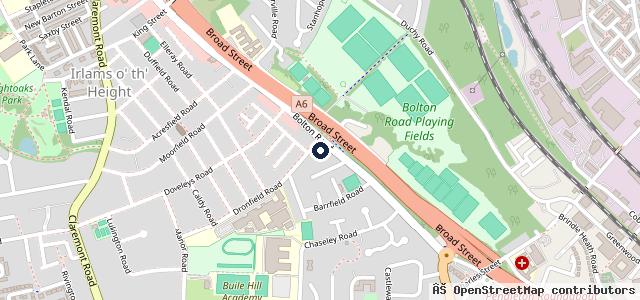 Map showing the location of North West Auto Centre