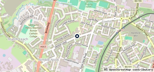 Map showing the location of Fresh Car Valeting Oldham