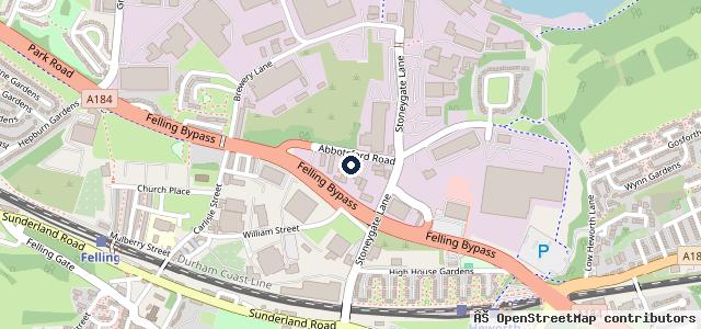 Map showing the location of Gateshead Auto Smart