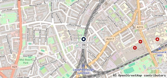 Map showing the location of Gordon Grove Garage