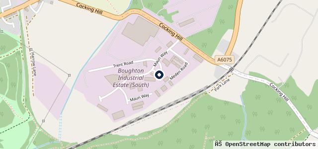 Map showing the location of Great British Sports Cars