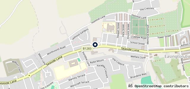 Map showing the location of Seaside Autos Limited